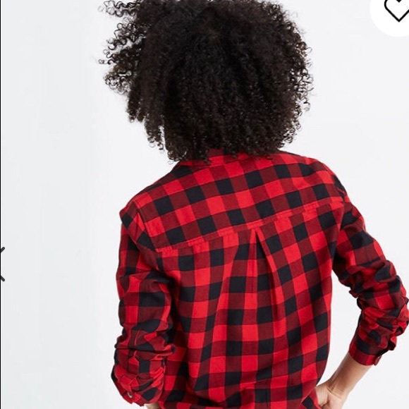 Madewell Flannel Front Tie Buffalo Check … - Picture 2 of 8